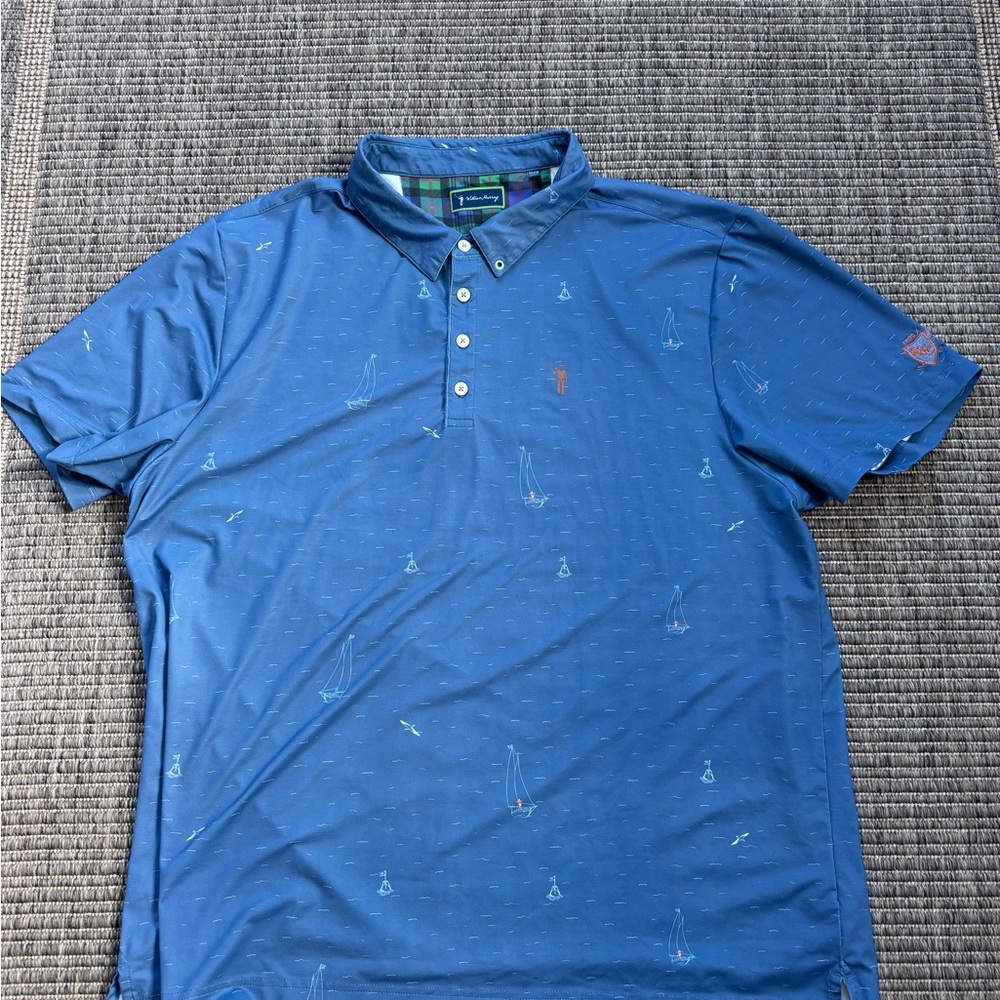 William Murray Golf Blue “Still Playin Around” Polo